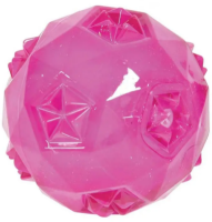 ZOLUX, Игрушка из термопластичной резины, "Мяч", малиновая, 7.5 см