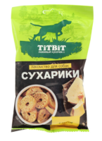 Титбит Сухарики с сыром лакомство для собак 55г [уценка]