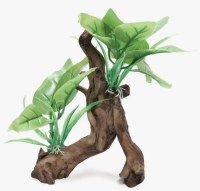 Коряга с растениями (105*85*145мм)