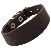 Триол Ошейник-мини кожаный одинарный «Такса» c тиснением, 33 мм.*300 мм. (33мм*300мм 11232085)