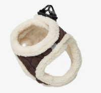 Шлейка-жилетка мягкая BE TRENDY коричневая (XS, 310-360мм)