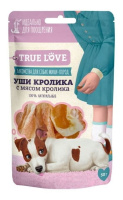 Грин Кьюзин Лакомство для собак TRUE LOVE : УШИ КРОЛИКА с мясом кролика, 50 г.