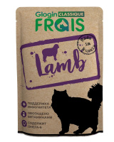 FRAIS Classique паучи для взрослых кошек всех пород с ягненком в нежном соусе, 85 г.