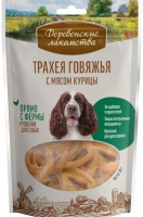 Деревенские лакомства Трахея говяжья с мясом курицы 50г