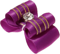 Бантик [пара] двойной объёмный, 3 см * 2 см, "Ностальжи" 18335