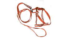 Шлейка+поводок 15мм со светоот. полосой толст.тесьма