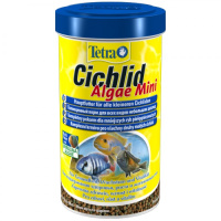 Tetra Cichlid Algae Mini корм для небольших травоядных цихлид, мультишарики 500 мл.