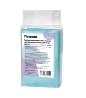 Пеленки Petsona гелевые Extra с ароматом лаванды, синие, угловые стикеры, (40х60, 10 шт)