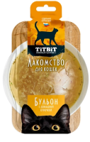 Титбит 012338 Лакомство д/кошек Бульон с домашней курочкой 55г