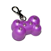 Маячок на ошейник в виде кости [6 диодов] 01005	Пет Лайн