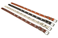 Амуниция Ошейник №25 с подкладом украшенный ширина 25 мм., обхват шеи 40-53 см. 050