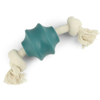 Игрушка для собак из термопластичного эластомера "Валик с веревкой", 210мм Triol