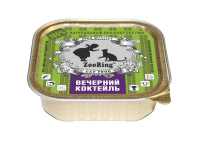 ZOORING Консервы для кошек паштет, Вечерний коктейль 100 г.