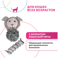 Игрушка Petpark для кошек Космический пёс и пружинка с кошачьей мятой [2 шт в комплекте]