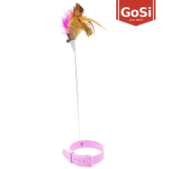 Go Si Игрушка-ошейник для кошек розовый