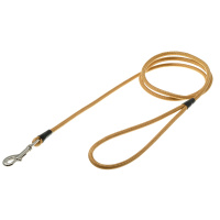 Поводок с карабином круглый 6 мм*130 см Пет Лайн (золото)
