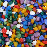 Золото морей Грунт для аквариума, Мраморная крошка МИКС, 5-10 мм 3,5 кг