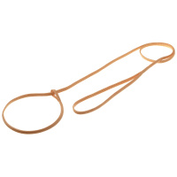 Поводок-затяжка с петлёй [лента-чулок] 5мм*120см [бежевый] 74-2356