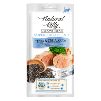 Лакомство Петтрик Natural Kitty крем-суп для кошек Тунец с семенами чиа, 4х12 гр.