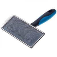 Пуходерка DeLIGHT металл. с каплей большая 368110L /12/