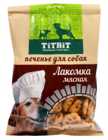 Титбит Печенье для собак Лакомка мясная с бараниной 200г