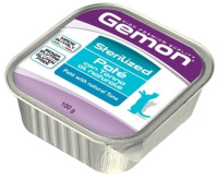 Gemon Cat Sterilized консервы для стерилизованных кошек паштет тунец 100г