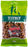 TiTBiT Крекер для собак, с мясом ягненка, 100 г.