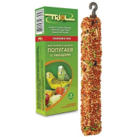 Триол Стандарт палочки для мелких и средних попугаев с овощами 3шт. 80 г