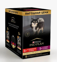 Проплан пауч для взрослых собак. Говядина/ Утка [10x85г] [уценка]