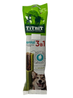 Титбит ДЕНТАЛ 3в1 с мятой для собак крупных пород 95г