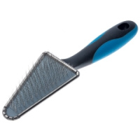 Пуходерка DeLIGHT металлическая треугольная мягкий корд 368333