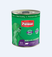 Четвероногий Гурман консервы для собак 340гр. с печенью [уценка]