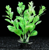 Растение искусственное аквариумное, 10 см, зелёно-белое 7523966 Пижон Аква