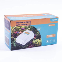 Naribo Компрессор, двухканальный, 5Вт, 2х2,5л/мин с регулятором (5Вт 2х2,5л/мин)