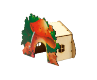 GoSi Сказочный Домик для грызуна "ГРИБОК" размер М