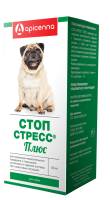 Apicenna Стоп-Стресс плюс, успокаивающие капли для собак, 50 мл
