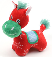 Triol NEW YEAR Игрушка мягкая для собак "Пони", 130мм