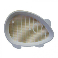 Зооэкспресс МЫШКА Туалет с сеткой для кошек, 42*30,5*5,5 см.