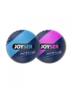 Игрушка для собак JOYSER Active Два резиновых мяча с пищалкой (M голубой, розовый, 6,3 см)