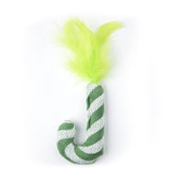 Игрушка Mr.Kranch для кошек "Леденец" с кошачьей мятой, 9*3 см зеленый