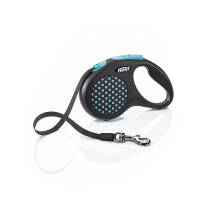 Flexi поводок-рулетка Design. лента. Голубая