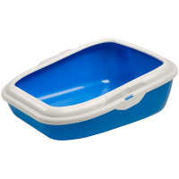 Открытый туалет для кошек MODERNA с высокими краями и съемным пластиковым бортом