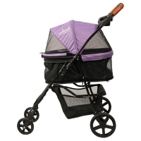 Коляска прогулочная Mr.Kranch для собак и кошек, макс. нагрузка 15 кг, фиолетовая