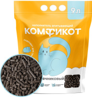 Наполнитель КОМФИКОТ подсолнечниковый впитывающий (9 л)