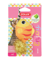 ZOLUX, Игрушка для кошек с кошачьей мятой "Загадочная рыбка", 8.5 см