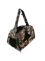 Зоомарк Сумка-переноска малая, с сеткой и люком Д1 35*22*26 см.