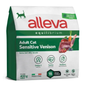 Корм для взрослых кошек с чувствительным пищеварением Аллева Эквилибриум, Оленина (400 гр)