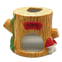 Домик для мелких животных керамический "Пенёк", 125*100*85мм Триол