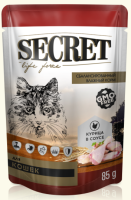 Secret Life Forse Влажный корм для кошек курица в соусе 85 г. [уценка]
