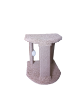 ПВК-22 Стойка на 2-х ногах с когтеточкой [полукруг] [джут]